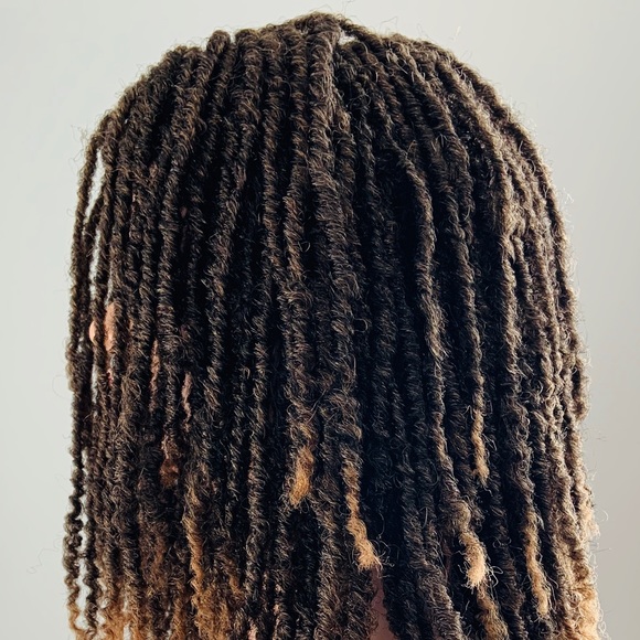 “Put On & Go” Black/Auburn Premium Synthetic Bob Marley Style Dreadlock Wig - Picture 5 of 6